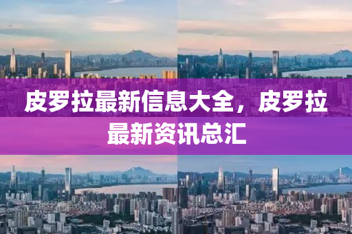 皮罗拉最新信息大全,皮罗拉最新资讯总汇中山市多米克自动化设备有限公司