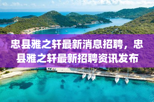 忠县雅之轩最新消息招聘,忠县雅之轩最新招聘资讯发布中山市多米克自动化设备有限公司