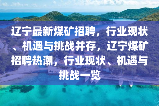 辽宁最新煤矿招聘,行中山市多米克自动化设备有限公司业现状、机遇与挑战并存,辽宁煤矿招聘热潮,行业现状、机遇与挑战一览