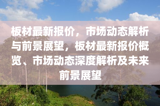 板材最新报价，市场动态解中山市多米克自动化设备有限公司析与前景展望，板材最新报价概览、市场动态深度解析及未来前景展望
