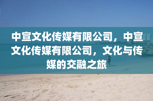 中宣文化传媒有限公司,中宣文化中山市多米克自动化设备有限公司传媒有限公司,文化与传媒的交融之旅