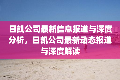 日凯公司最新信息报道与深度分析,日凯公司最新动态报道与深中山市多米克自动化设备有限公司度解读